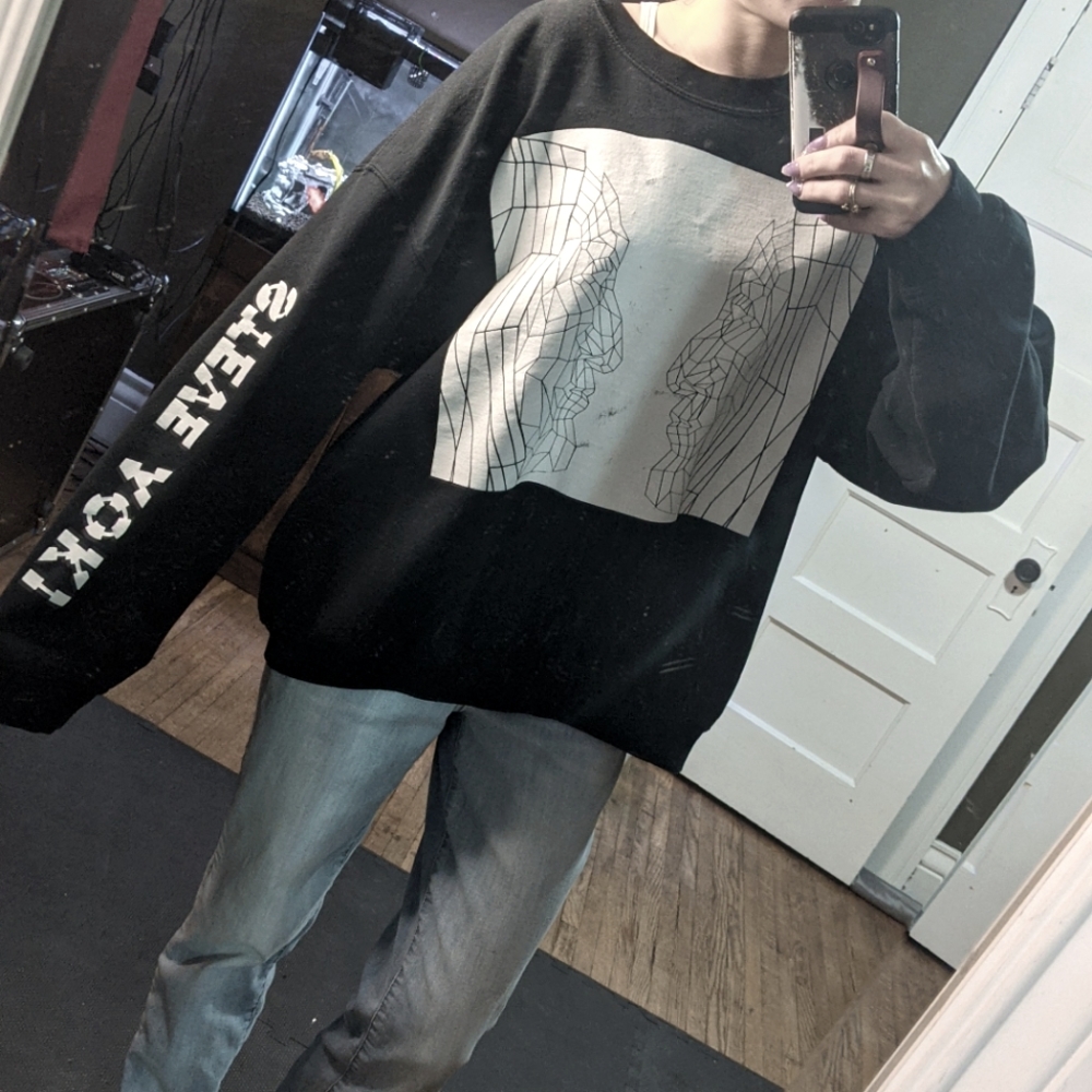 STEVE AOIKI Neon Future Concert Sweatshirt  XL